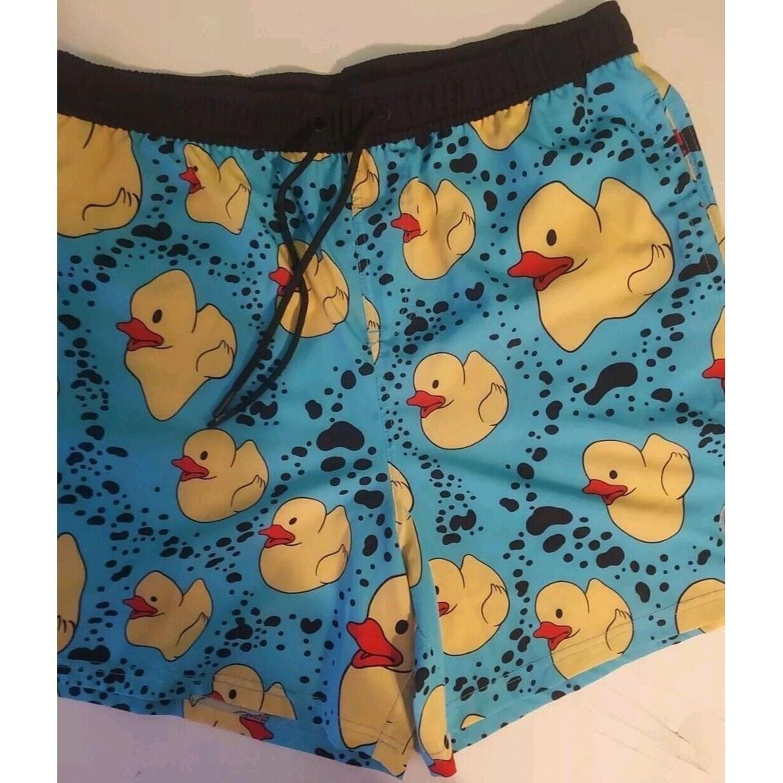 Neff Brand Rubber Ducks Print Shorts Size Extra Large (40-42) With Pockets