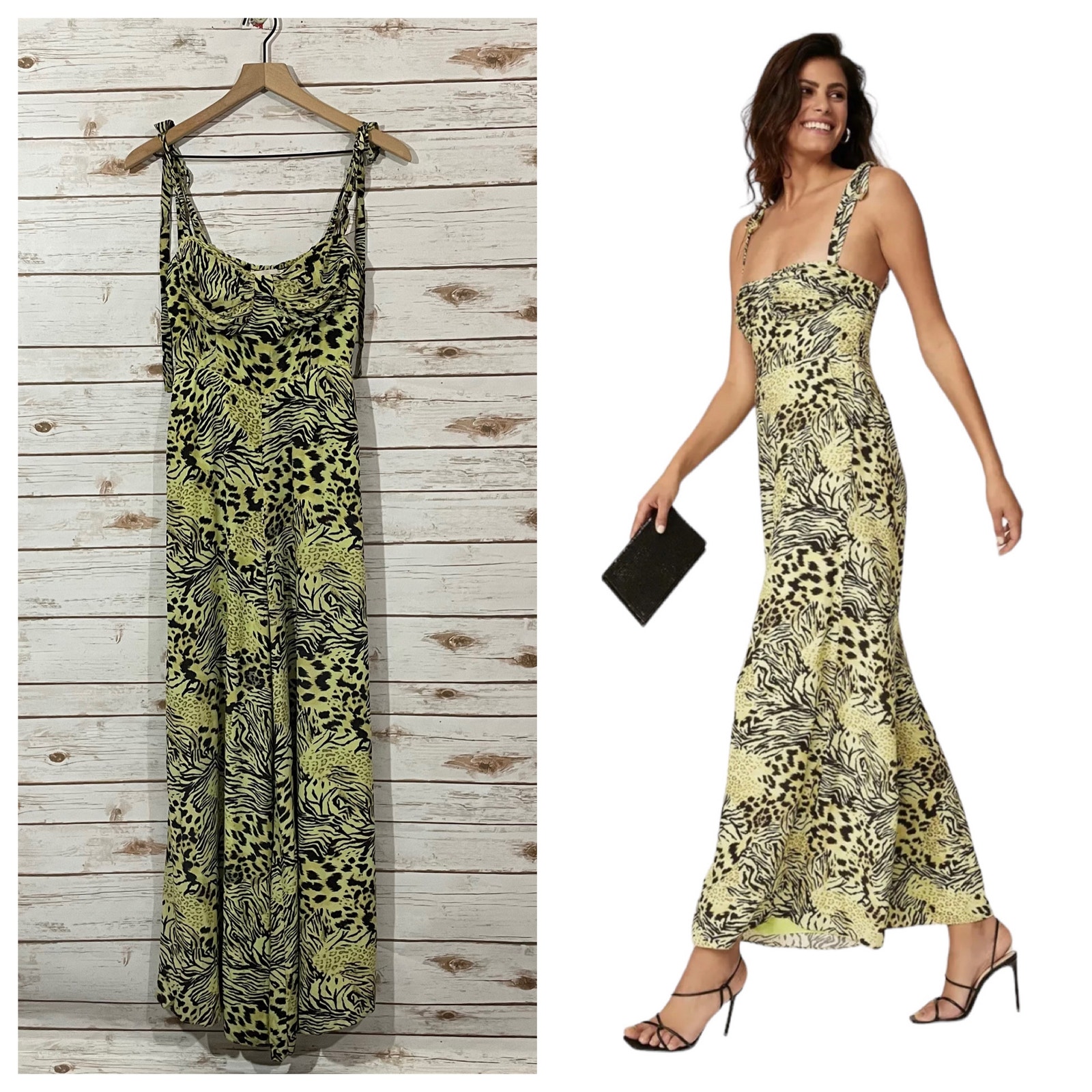 Fame and Partners Suraya Safari Citrus Jumpsuit - US 6