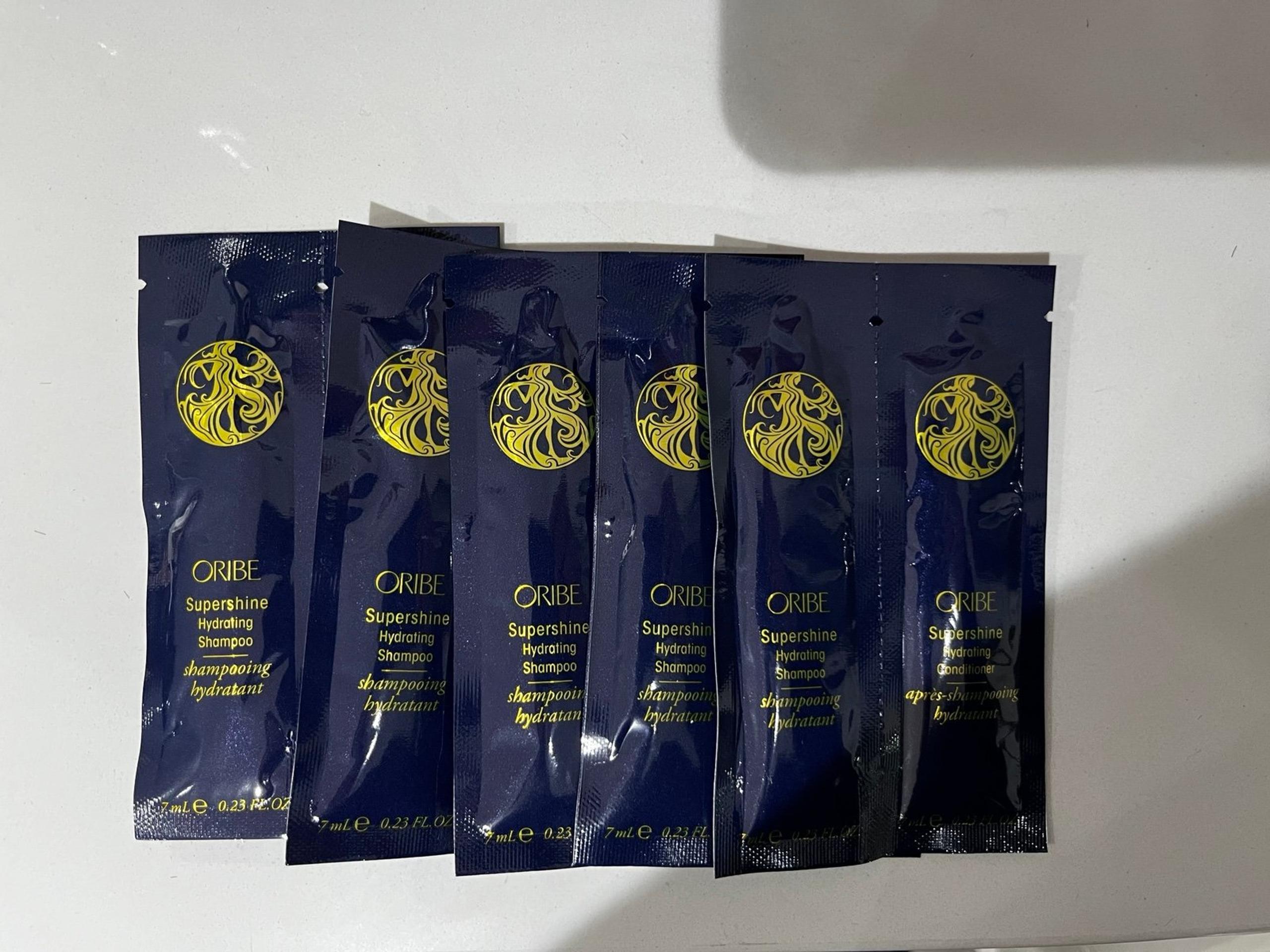 Oribe Supershine Hydrating Shampoo & Conditioner samples…
