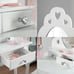 Dressing Table With Stool and Mirror 3 - 7 years - White Wooden Makeup Vanity