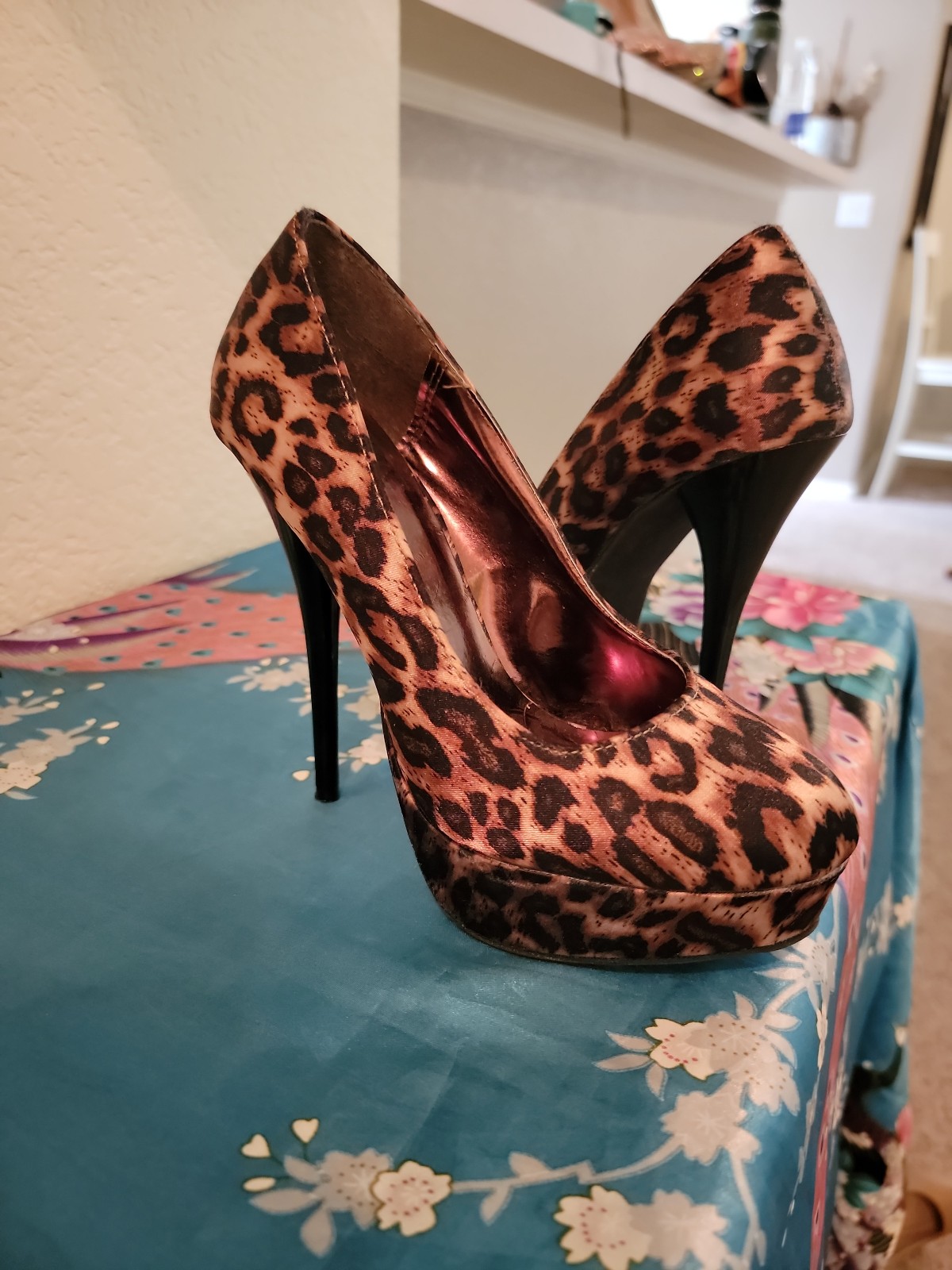 Charlotte russe leopard heels discount