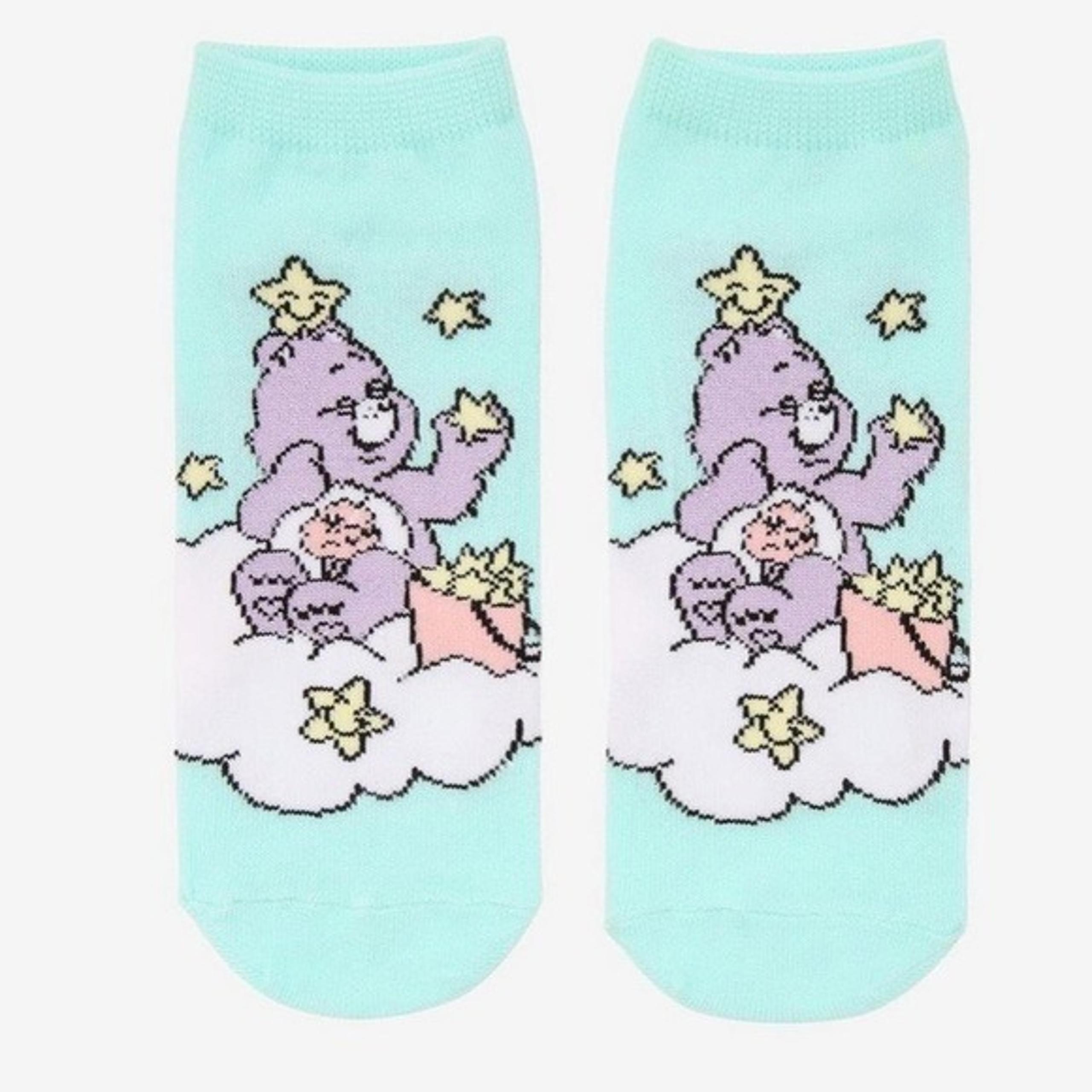 Care Bears Pastel Share Bear No-Show Socks Hot Topic
