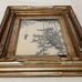 Vintage Japanese bamboo And Sailboat Imoto Tekiho Framed Art