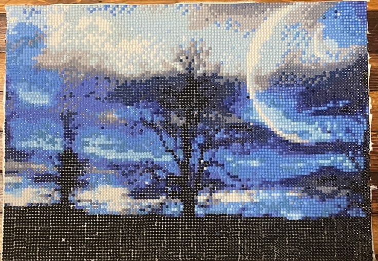 Completed Diamond painting