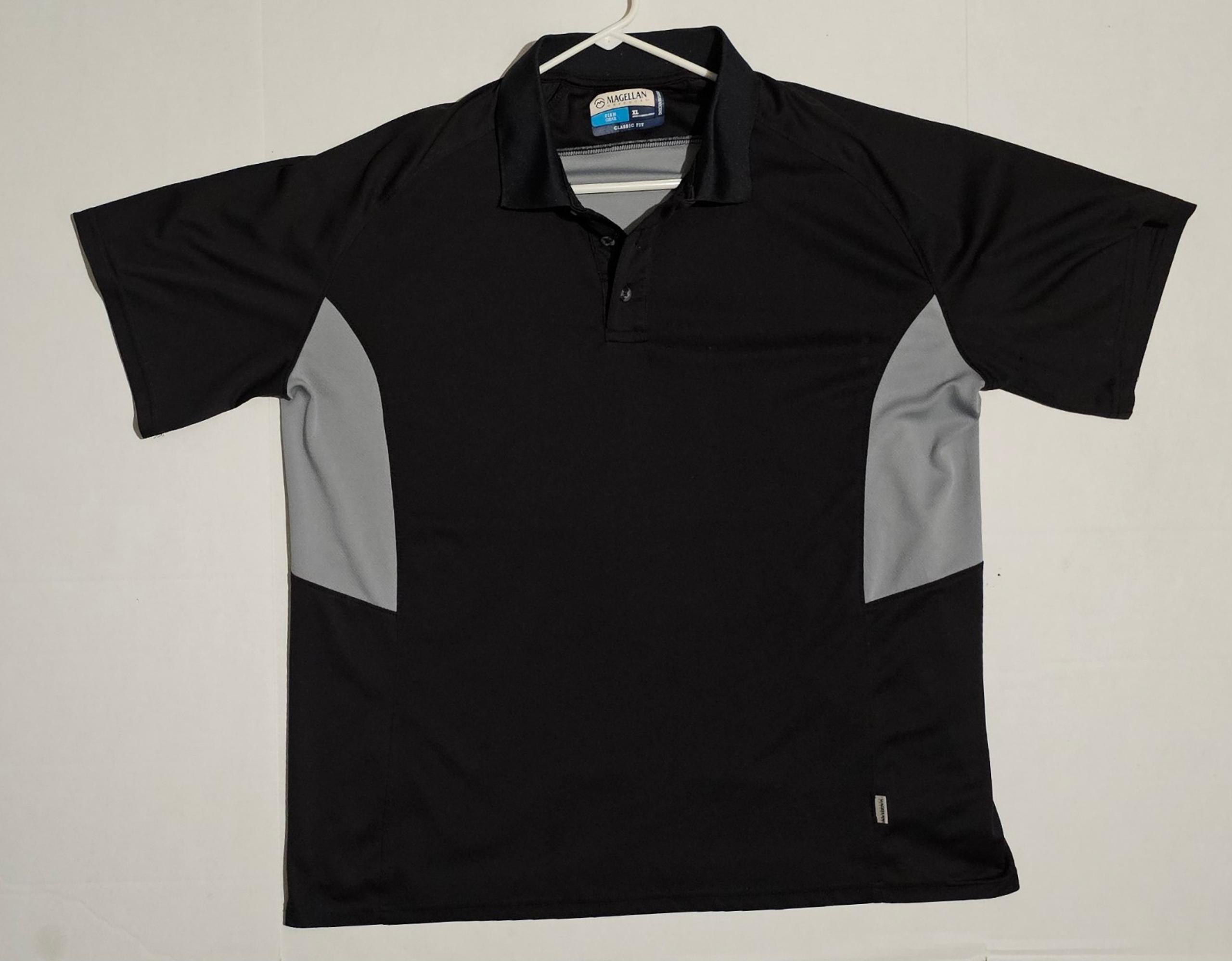 Men's Black and Gray Magellan Outdoors Shirt