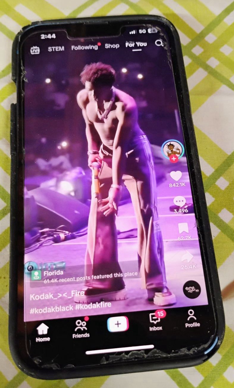 iPhone 13 with TikTok
