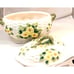 Vintage Floral Basket Ceramic Soup Tureen Daysies marked Japan 13x10x9