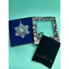 Metropolitan Museum of Art 2011 Sterling Silver Snowflake Christmas Ornament