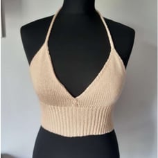 Rehab halter knit crop top, size S .Like new.