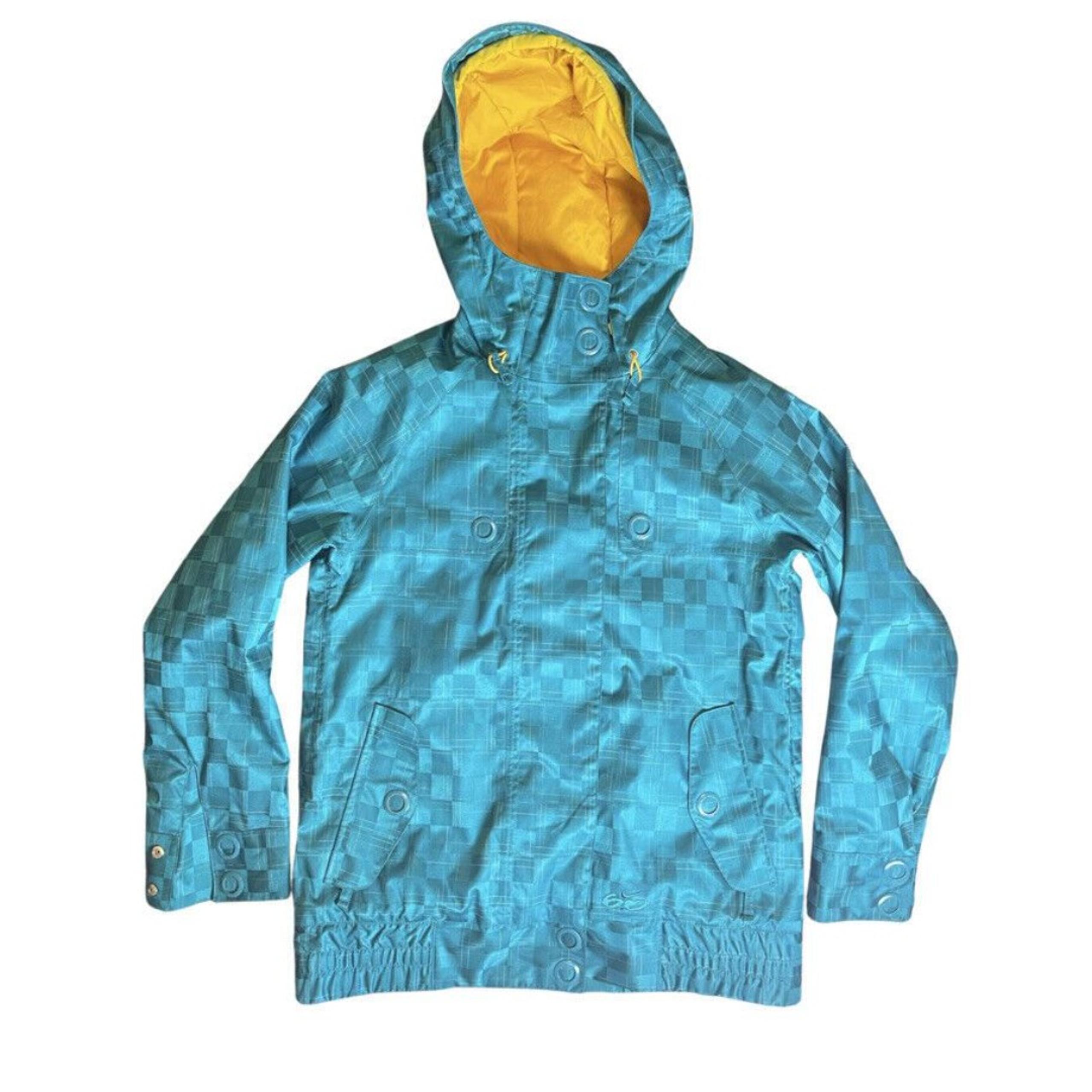 NIKE 6.0 Womens Tervist Ski Snowboarding Hooded Parka Jacket Coat M Blue Teal