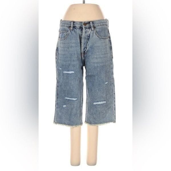 Free People x Sandrine Rose Original Bermuda Shorts Jean Denim Size 27 NWT