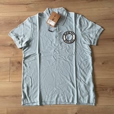 Burberry Men's Blue Color Polo T-shirt Small Size