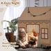 Play Tent for Kids Indoor: with Mat, Star Lights, Banners