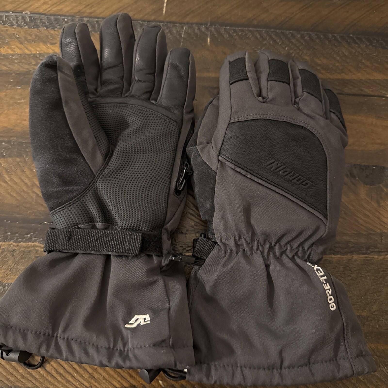 Women's GORDINI Gore-Tex Down Gloves - Gunmetal Black - #3G1075 Medium