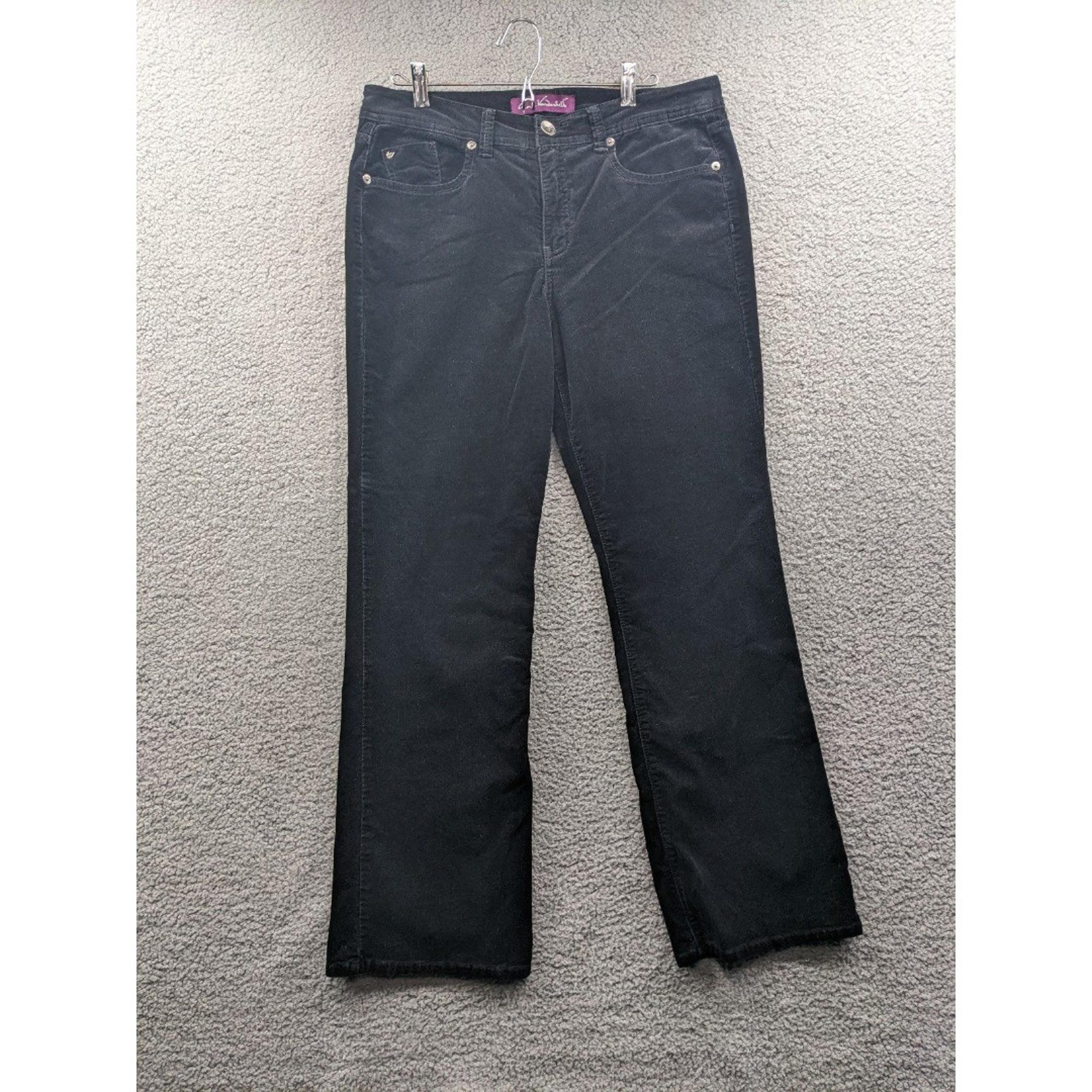 Gloria Vanderbilt Women's sz 12 Black Corduroy Bootcut Pants
