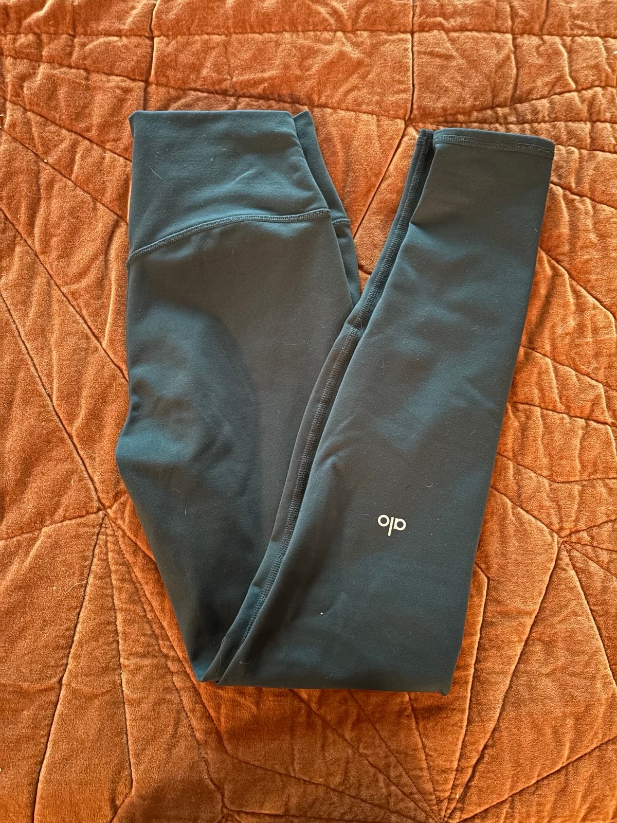 Alo yoga midnight green winter warmth leggings.