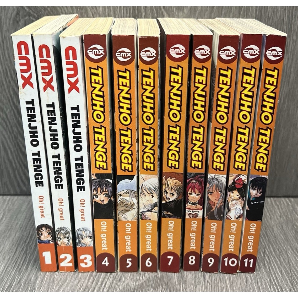 CMX Tenjho Tenge Book Lot 1-11 - All Books Have Posters - Manga