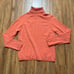 Talbots Peachy Orange Pure Cashmere Turtleneck Sweater Fits S-M