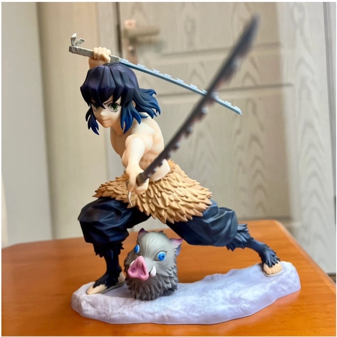 Inosuke Hashibira Demon Slayer anime Figure Statue KNY kotobukiya w/ bonus face