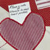 Entire 4pc. SET - Pottery Barn Kids - Valentines Canvas Placemats