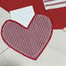 Entire 4pc. SET - Pottery Barn Kids - Valentines Canvas Placemats