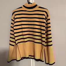 NWOT Striped turtleneck sweater