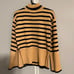 NWOT Striped turtleneck sweater