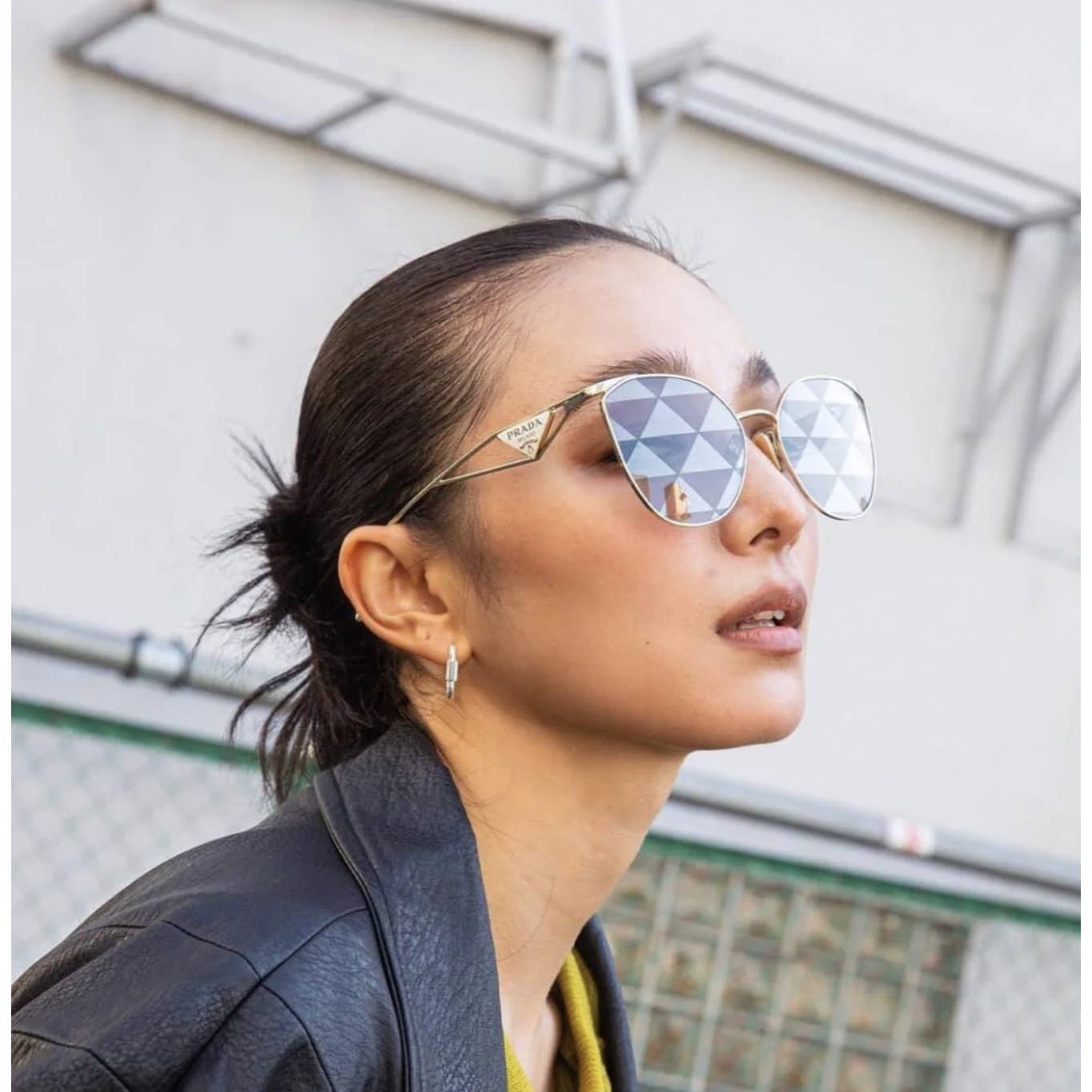 NEW Prada PR50ZS Metal Sunglasses in Rose Gold Mirror 620