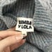 Bimba Y Lola Sweater Women's XS Blue Speckled Wool Blend Cropped Boxy Italy