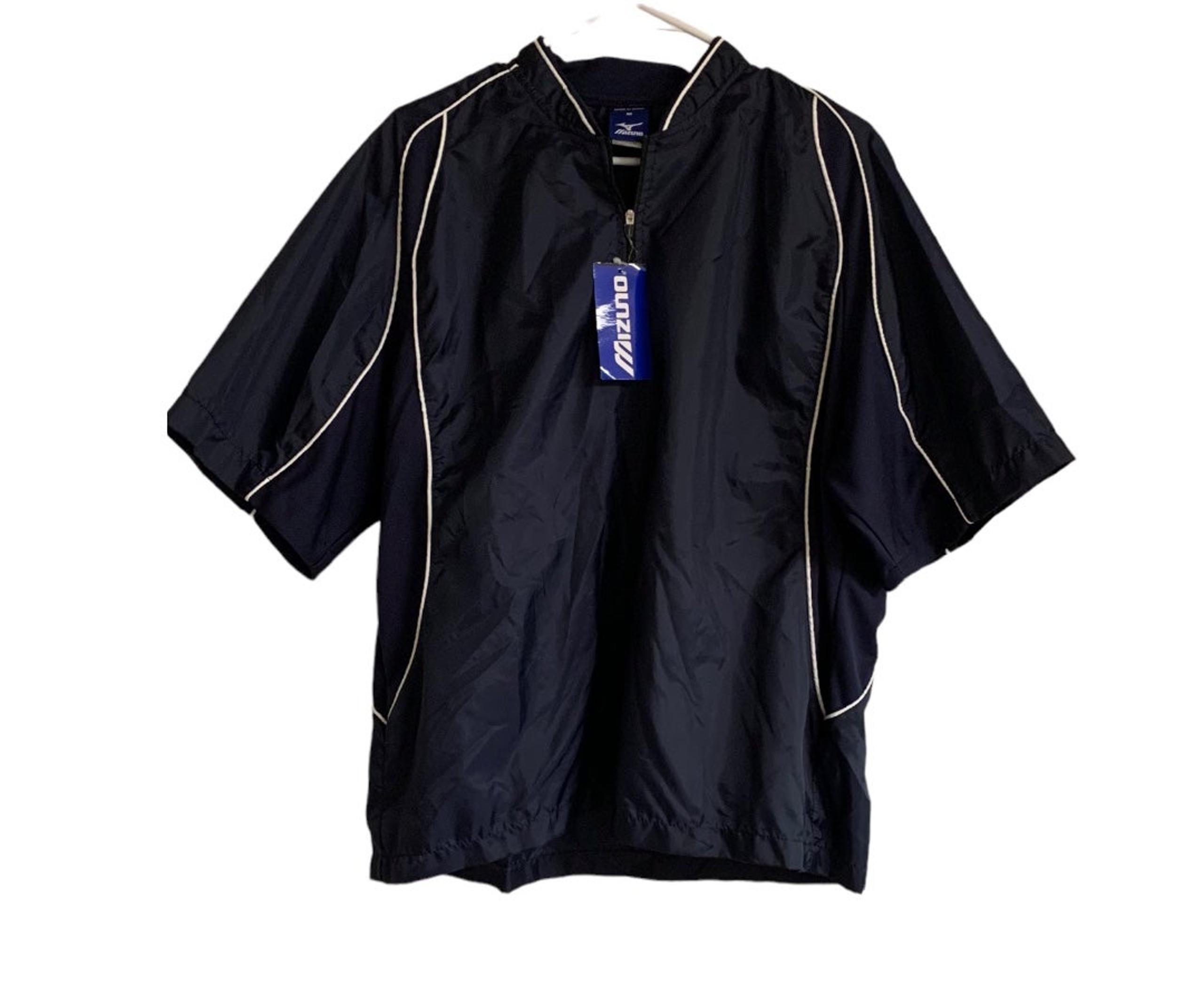 Mizuno Men’s Short Sleeve 1/4 Zip Windbreaker Size Medium