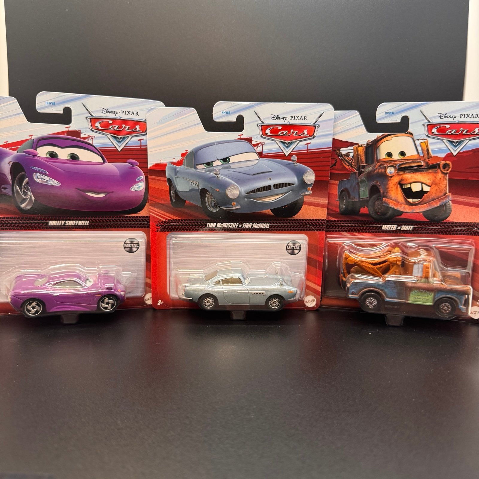 Disney Pixar Cars Lot of 3 Finn McMissle, Shiftwell Mater. Thailand 2023.