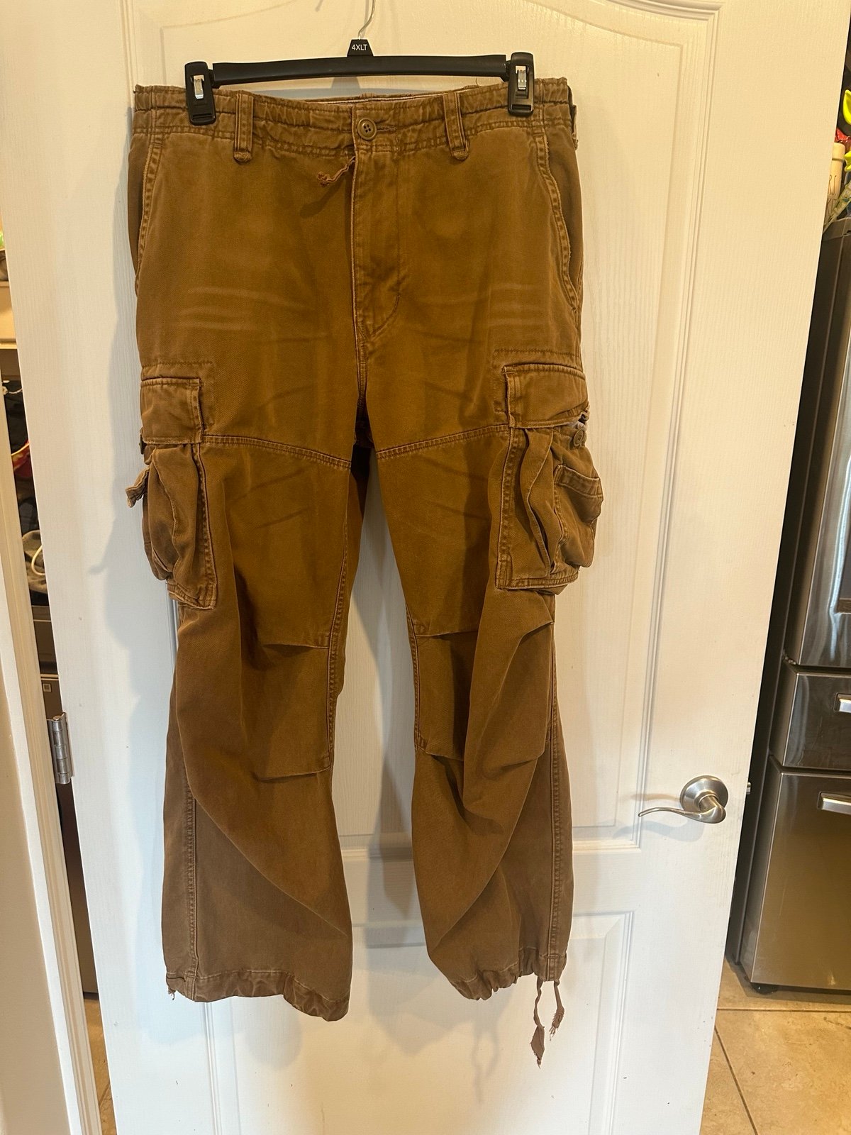 Abercrombie And Fitch Vintage y2k Cargo Paratrooper pants size 33R *