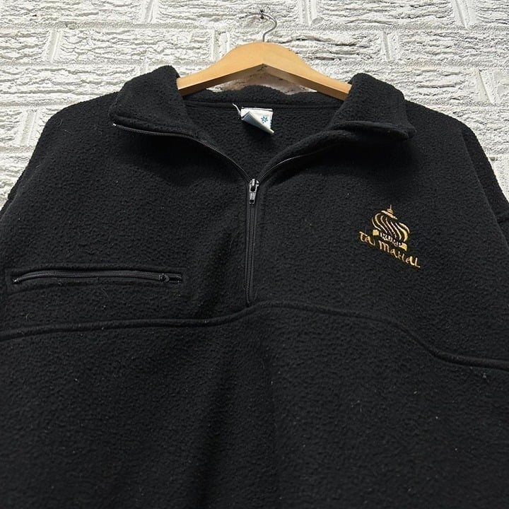 Vintage Donald Trump Taj Mahal Fleece Jacket 1/4 Zip XL