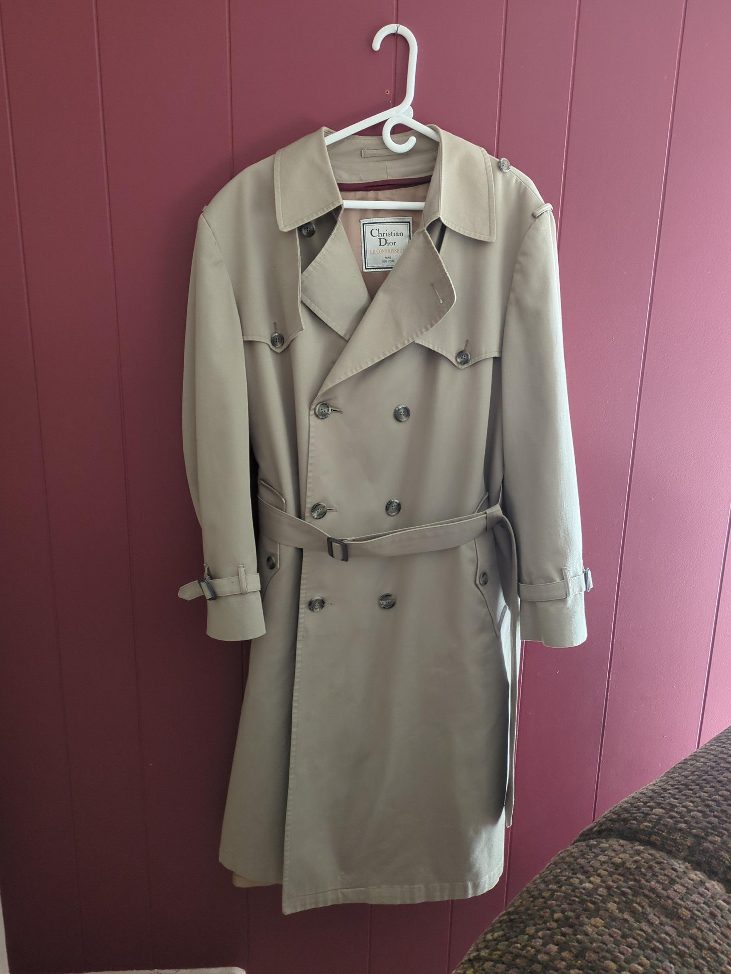 Christian Dior mens trench coat