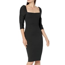 Black Halo. Fang Sheath Midi Dress.