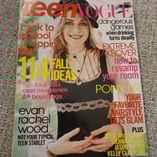 00s vintage teen vouge Magazine Evan Rachel wood