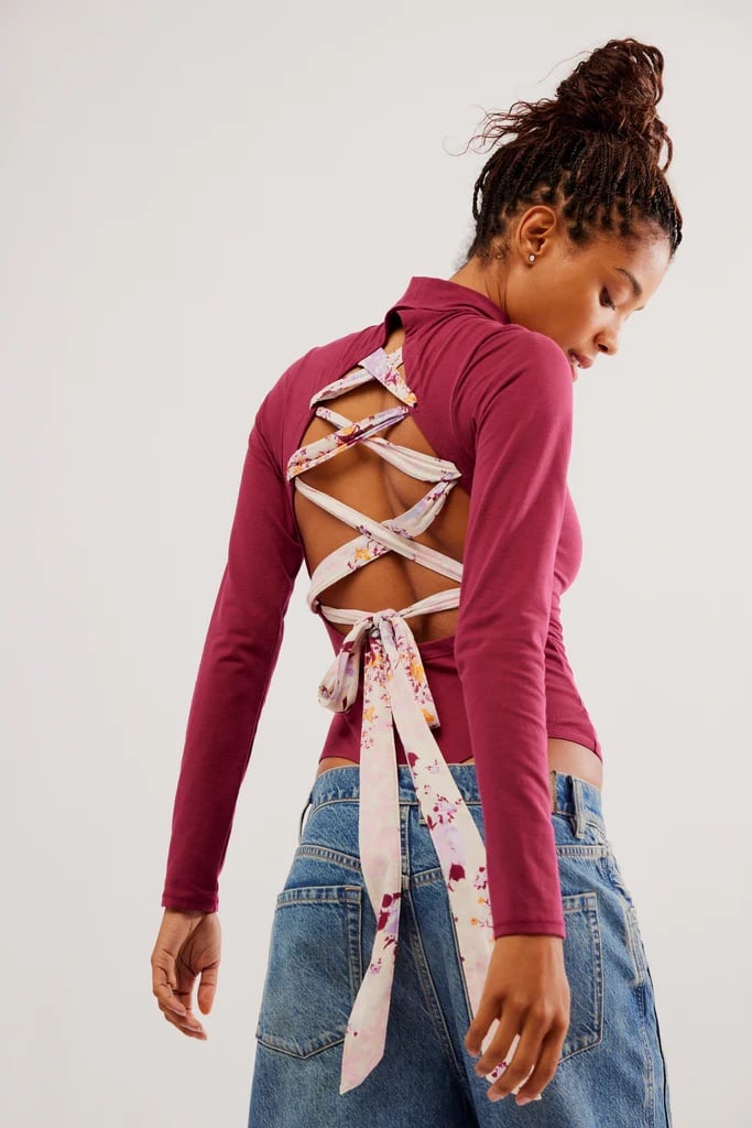 Free People Straps In The Back Bodysuit