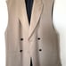 Double-breasted vest, Rouge Vif.