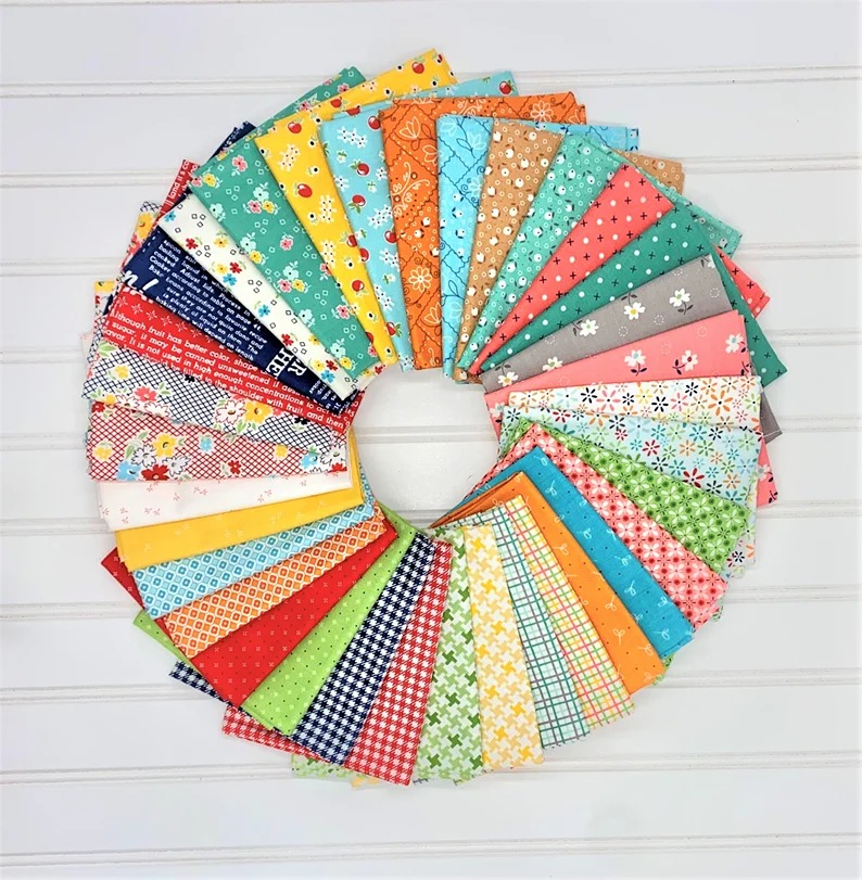 Farm Girl Vintage Fat Quarter Bundle by Lori Holt for Riley Blake - 34 pieces