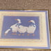 Vintage 80s duck picture in frame country kitchen farm rustic style glass frame