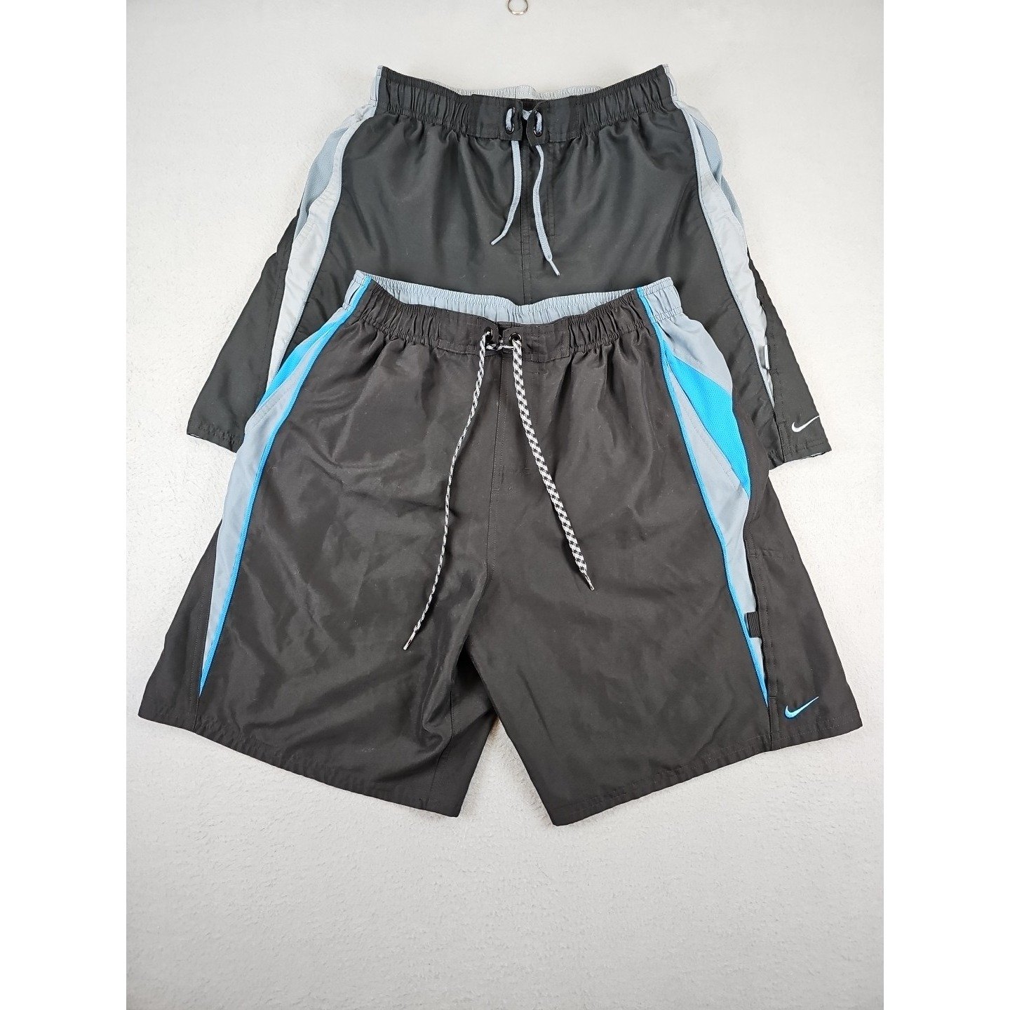 Lot of 2 Nike Swim Shorts Mens Large Lined Stash Pocket Drawstring 717384