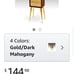 Brand New In Box! Mahogany and Gold Jewe