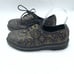 Dr Martens Womens Baroque Crystal Oxfords Leather Lace Up Dark Purple Gold 8