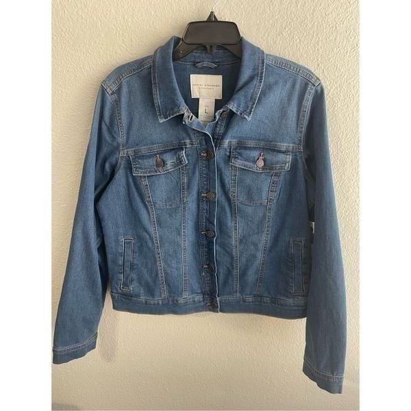 Social Standards Sanctuary Denim Jacket Lg