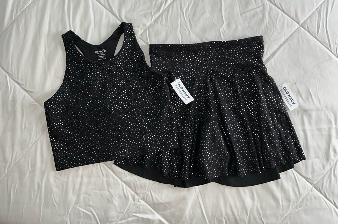 New Girls 10 Old Navy Activewear Set Skort & Sports Top 10/12 Large