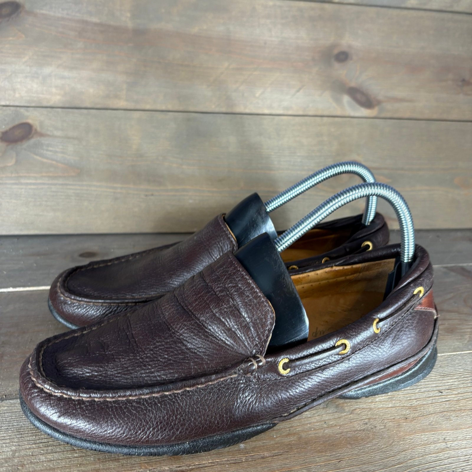 sperry gold cup mens size 8 shoes brown leather slip on comfort loafers  Pre own