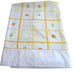 Vintage 70s JC Penny Twin Flat Sheet Yellow Orange Floral Percale Made in USA