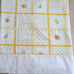Vintage 70s JC Penny Twin Flat Sheet Yellow Orange Floral Percale Made in USA
