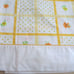 Vintage 70s JC Penny Twin Flat Sheet Yellow Orange Floral Percale Made in USA