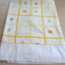 Vintage 70s JC Penny Twin Flat Sheet Yellow Orange Floral Percale Made in USA